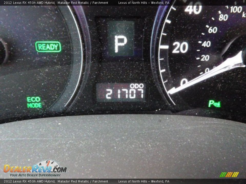 2012 Lexus RX 450h AWD Hybrid Matador Red Metallic / Parchment Photo #19