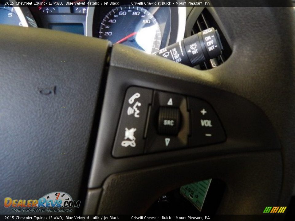 2015 Chevrolet Equinox LS AWD Blue Velvet Metallic / Jet Black Photo #15