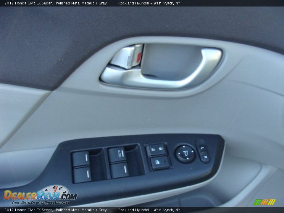 2012 Honda Civic EX Sedan Polished Metal Metallic / Gray Photo #8