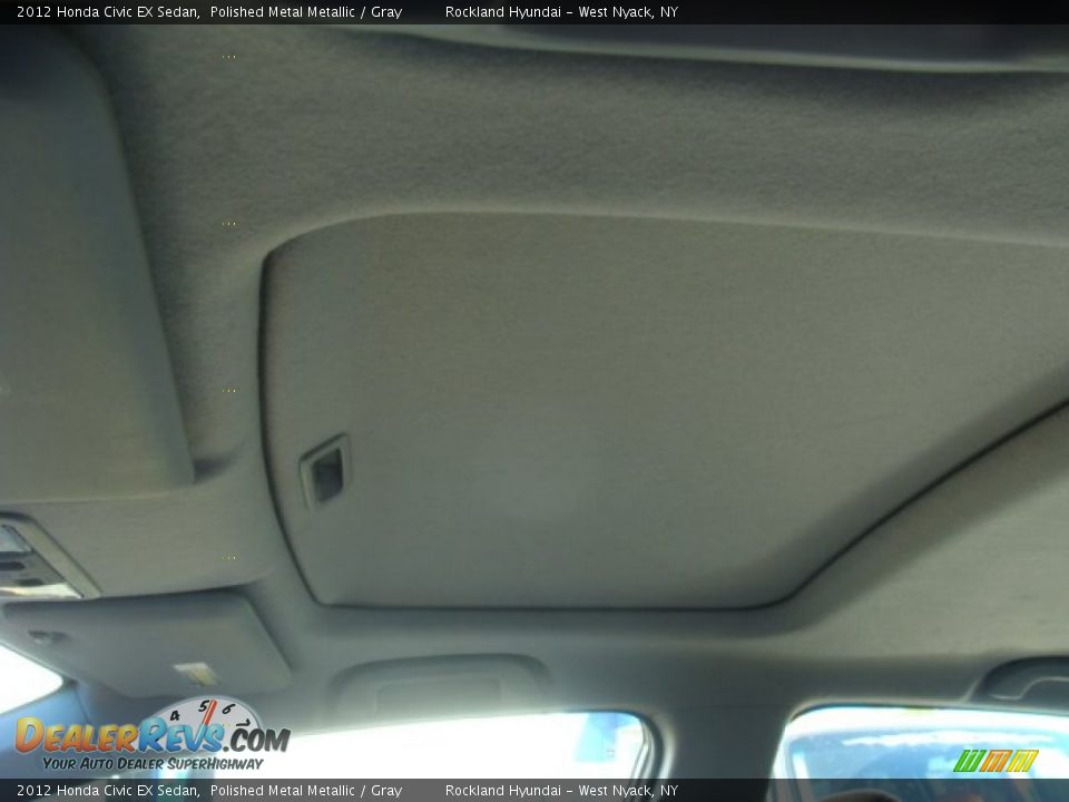 2012 Honda Civic EX Sedan Polished Metal Metallic / Gray Photo #11