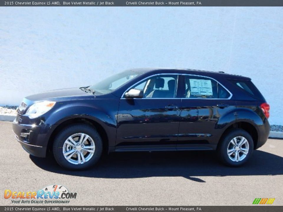 2015 Chevrolet Equinox LS AWD Blue Velvet Metallic / Jet Black Photo #2