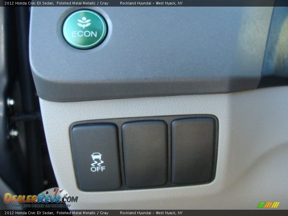2012 Honda Civic EX Sedan Polished Metal Metallic / Gray Photo #13