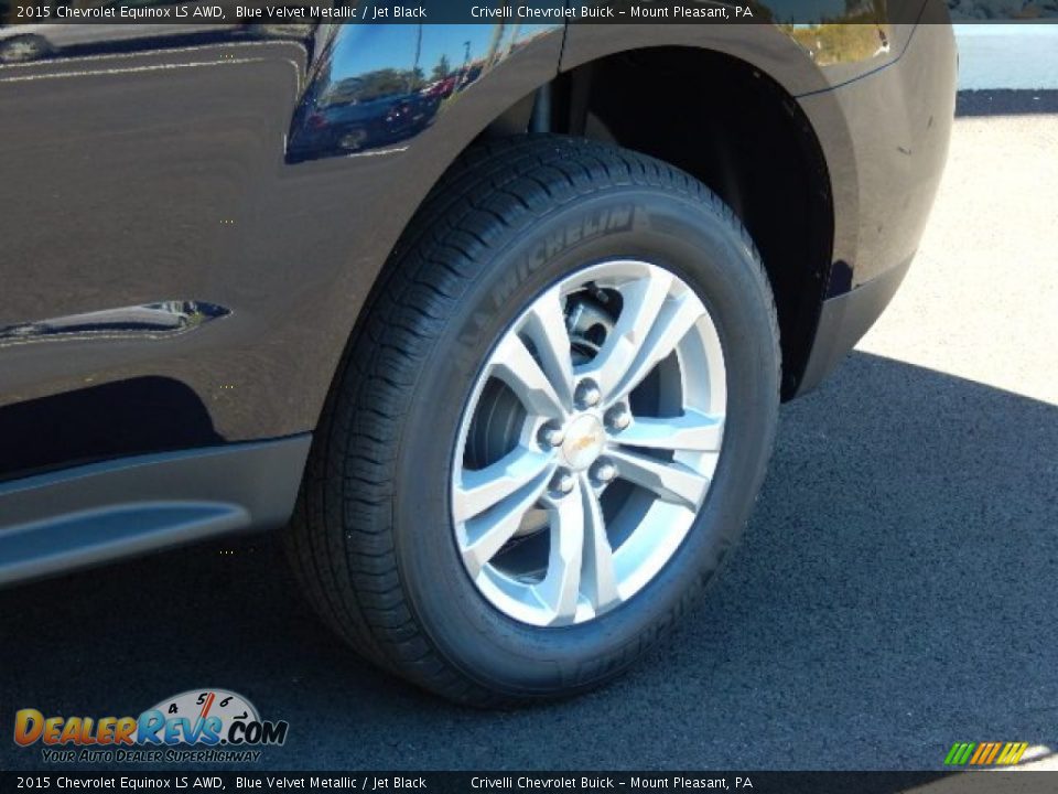 2015 Chevrolet Equinox LS AWD Blue Velvet Metallic / Jet Black Photo #3