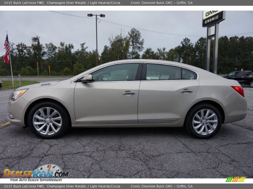 2015 Buick LaCrosse FWD Champagne Silver Metallic / Light Neutral/Cocoa Photo #4