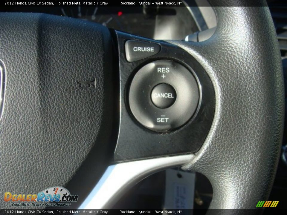 2012 Honda Civic EX Sedan Polished Metal Metallic / Gray Photo #16