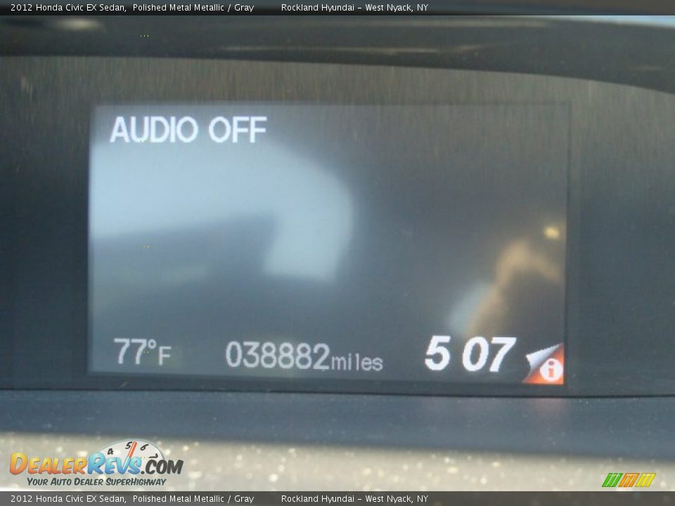2012 Honda Civic EX Sedan Polished Metal Metallic / Gray Photo #17