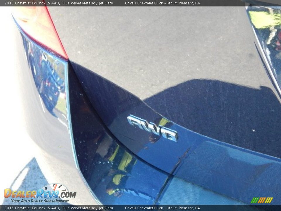 2015 Chevrolet Equinox LS AWD Blue Velvet Metallic / Jet Black Photo #7