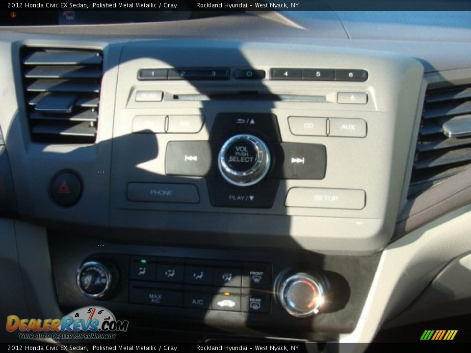 2012 Honda Civic EX Sedan Polished Metal Metallic / Gray Photo #18