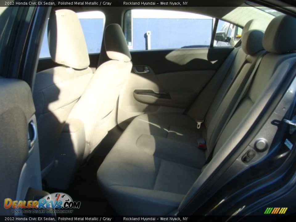 2012 Honda Civic EX Sedan Polished Metal Metallic / Gray Photo #20