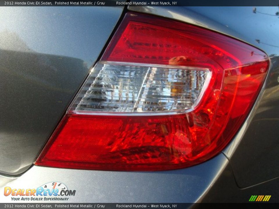 2012 Honda Civic EX Sedan Polished Metal Metallic / Gray Photo #22