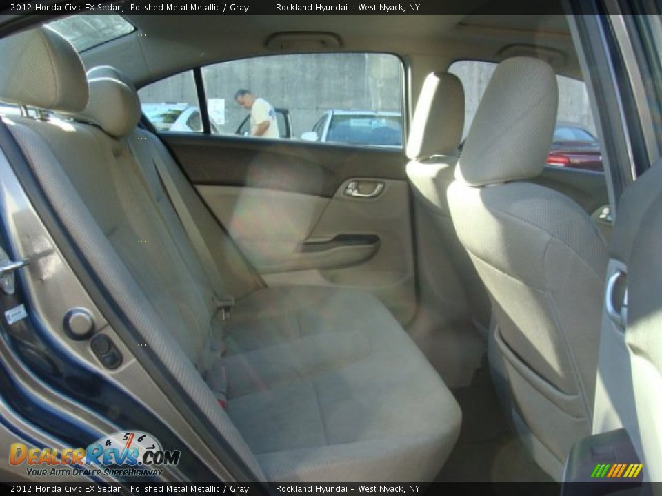2012 Honda Civic EX Sedan Polished Metal Metallic / Gray Photo #23