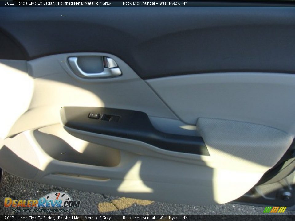 2012 Honda Civic EX Sedan Polished Metal Metallic / Gray Photo #24