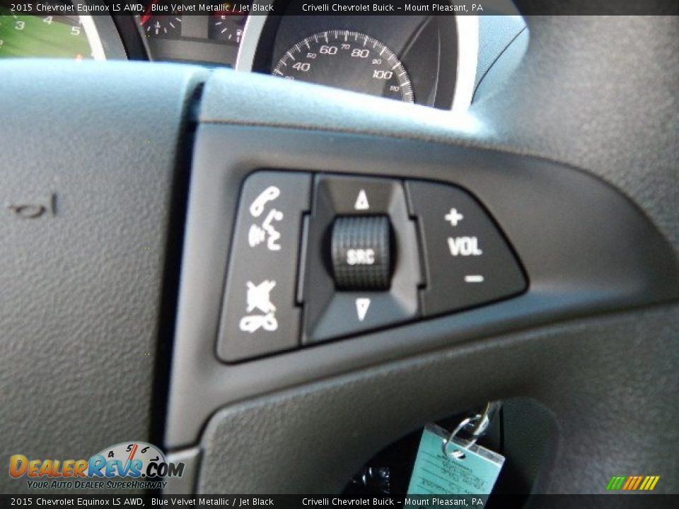 2015 Chevrolet Equinox LS AWD Blue Velvet Metallic / Jet Black Photo #14
