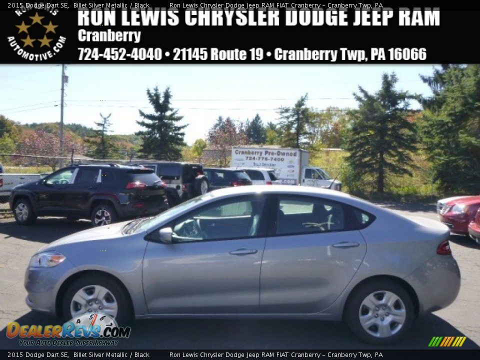 2015 Dodge Dart SE Billet Silver Metallic / Black Photo #1