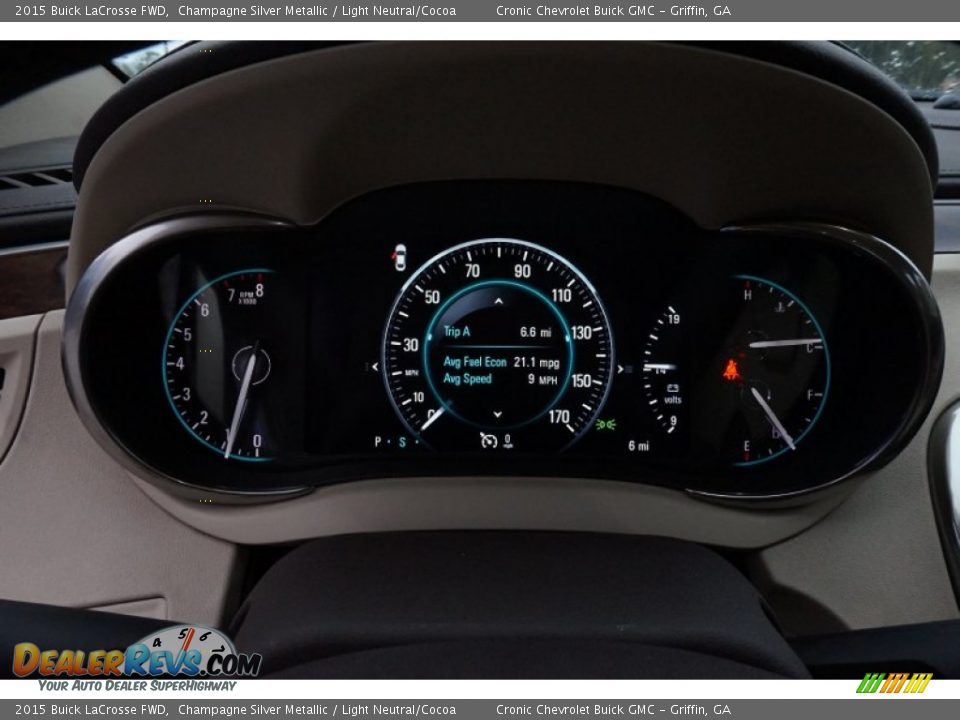 2015 Buick LaCrosse FWD Champagne Silver Metallic / Light Neutral/Cocoa Photo #13