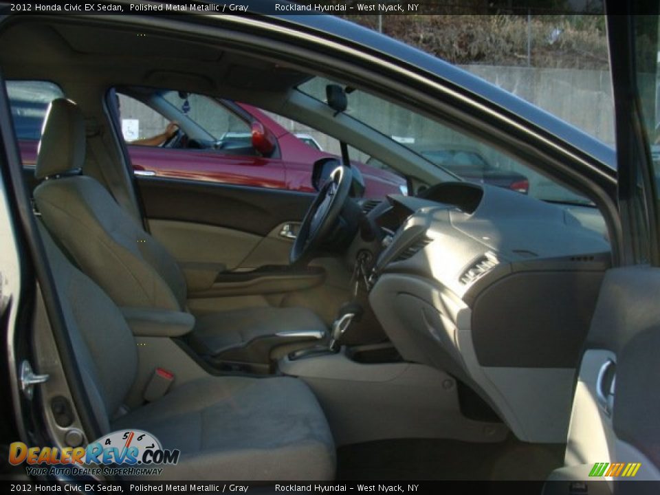 2012 Honda Civic EX Sedan Polished Metal Metallic / Gray Photo #26