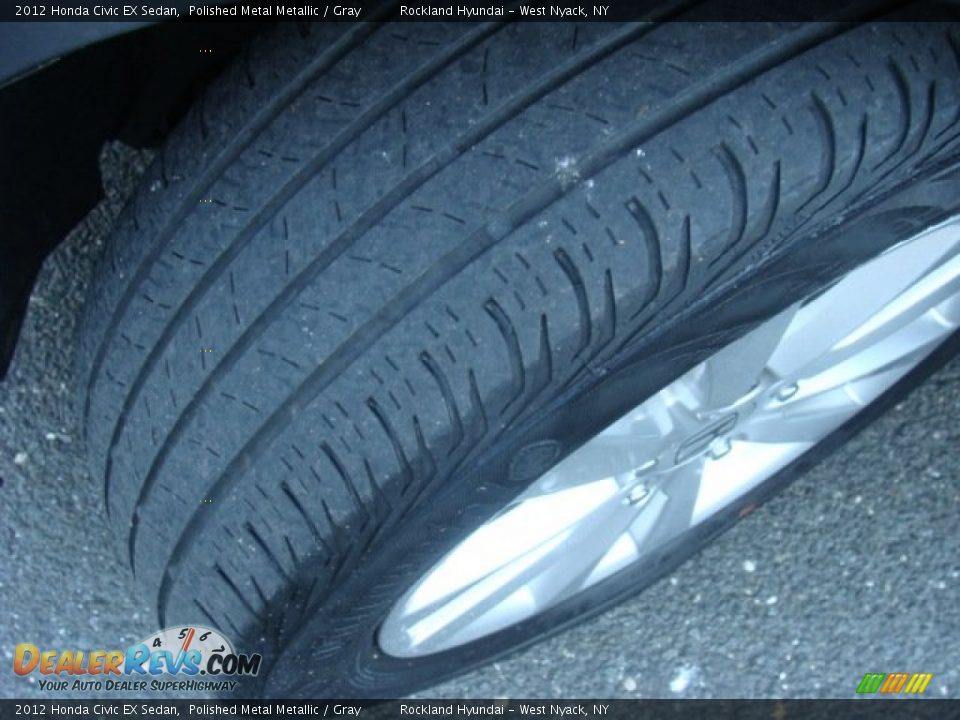 2012 Honda Civic EX Sedan Polished Metal Metallic / Gray Photo #28