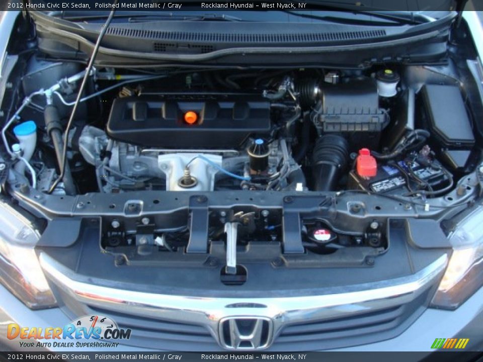 2012 Honda Civic EX Sedan Polished Metal Metallic / Gray Photo #29