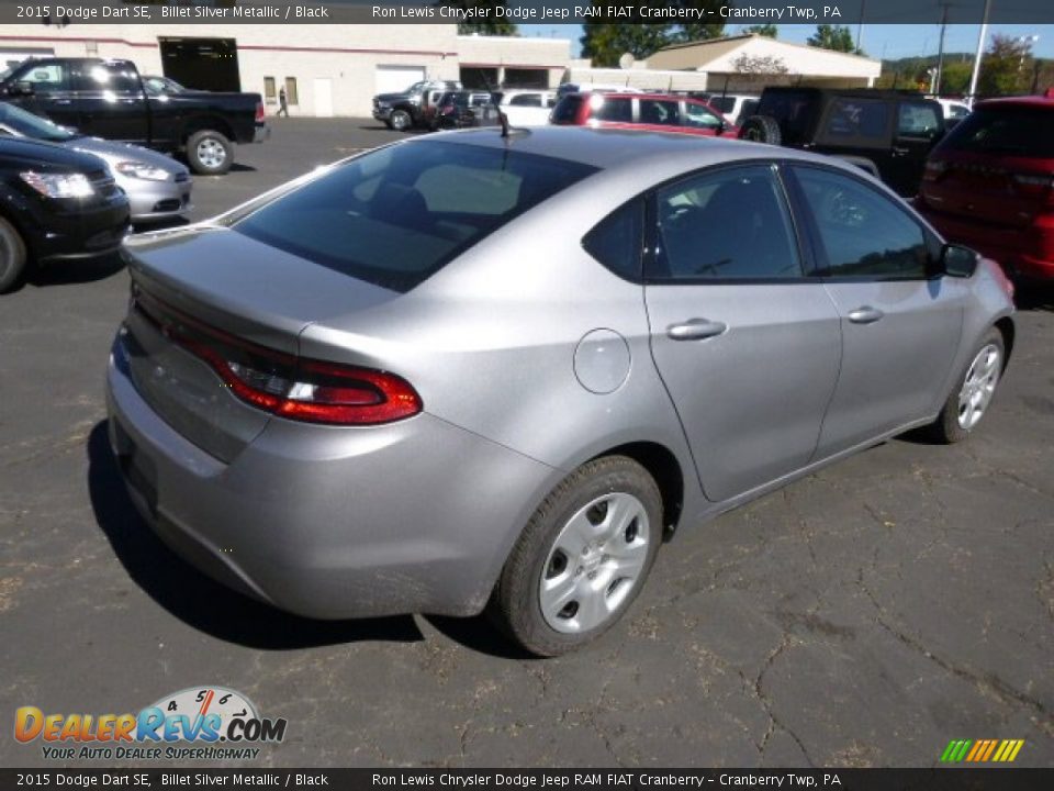 2015 Dodge Dart SE Billet Silver Metallic / Black Photo #6