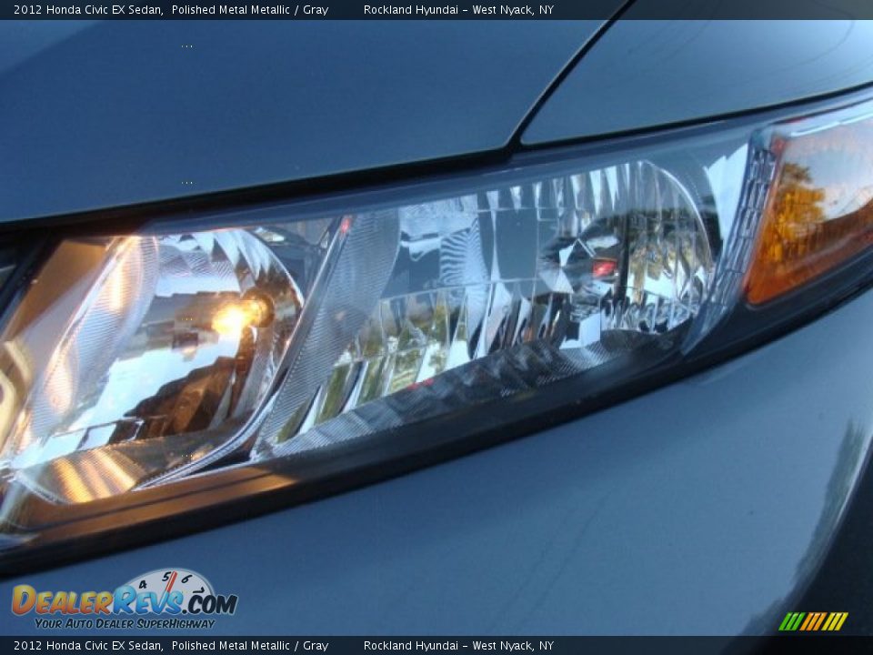2012 Honda Civic EX Sedan Polished Metal Metallic / Gray Photo #30