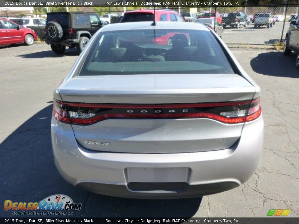 2015 Dodge Dart SE Billet Silver Metallic / Black Photo #7