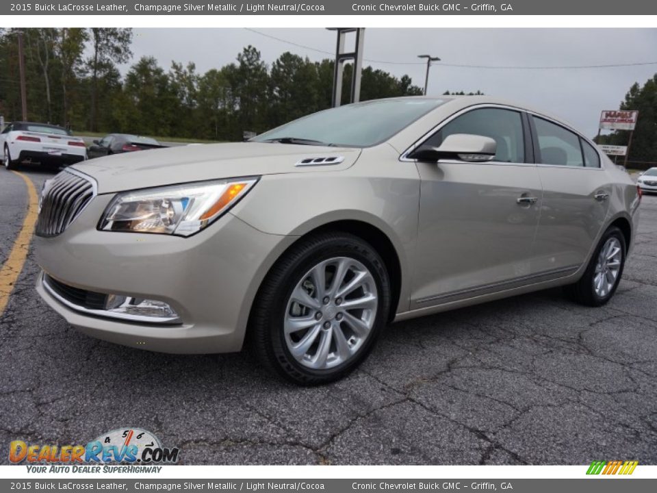 2015 Buick LaCrosse Leather Champagne Silver Metallic / Light Neutral/Cocoa Photo #3