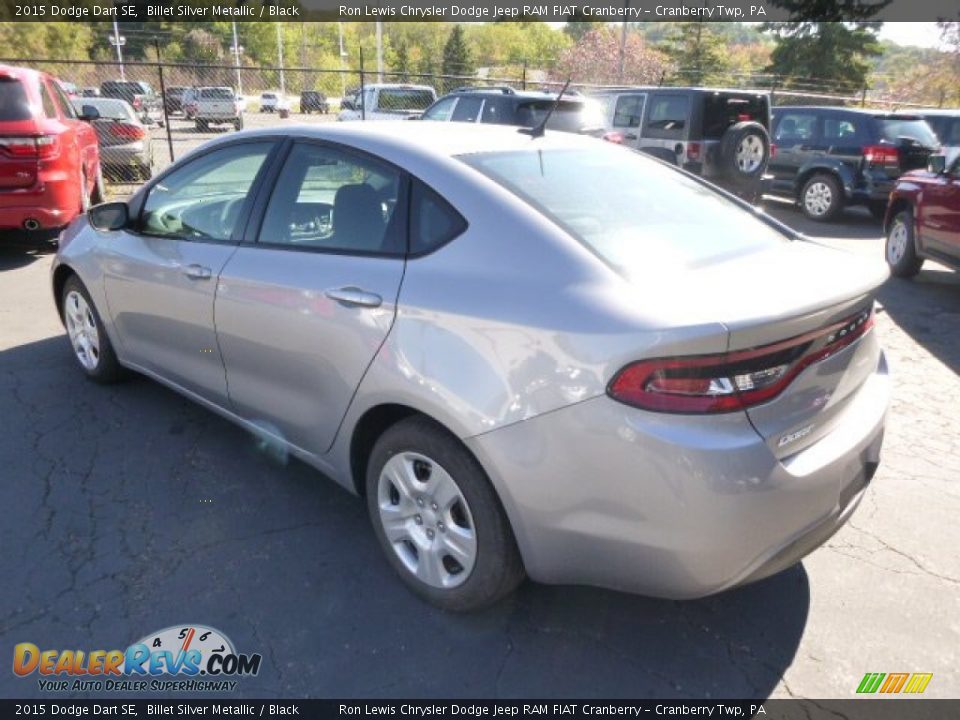 2015 Dodge Dart SE Billet Silver Metallic / Black Photo #8