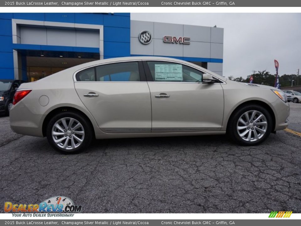 2015 Buick LaCrosse Leather Champagne Silver Metallic / Light Neutral/Cocoa Photo #8