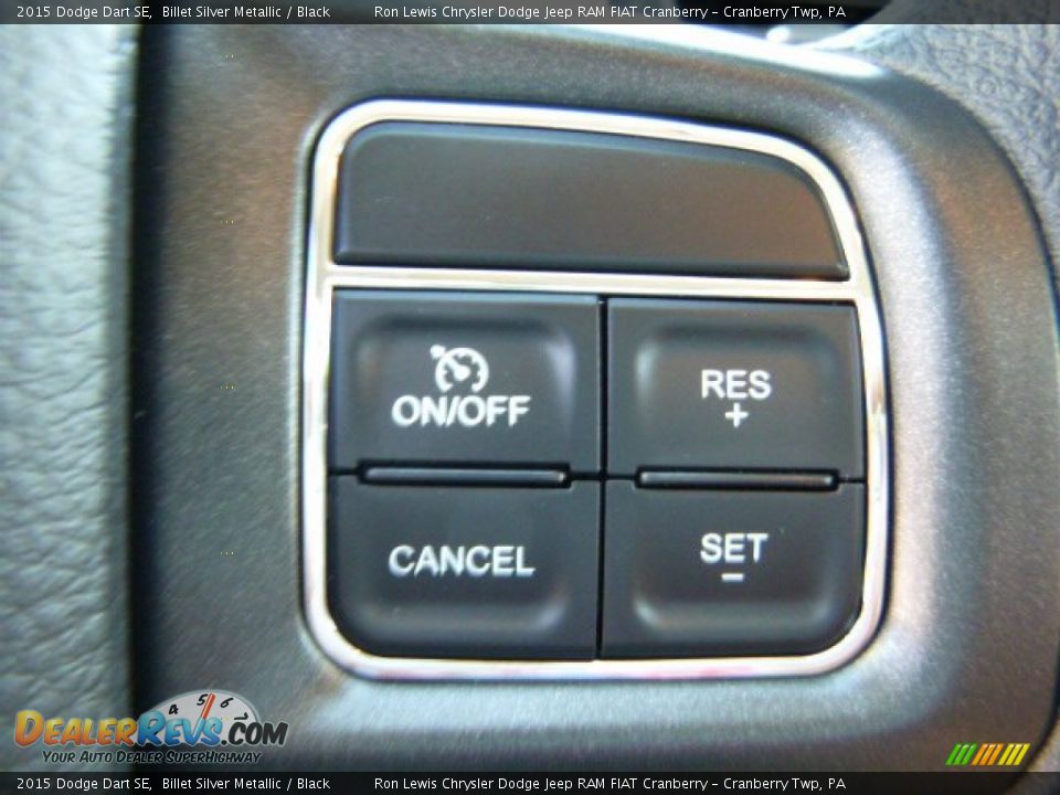 2015 Dodge Dart SE Billet Silver Metallic / Black Photo #18