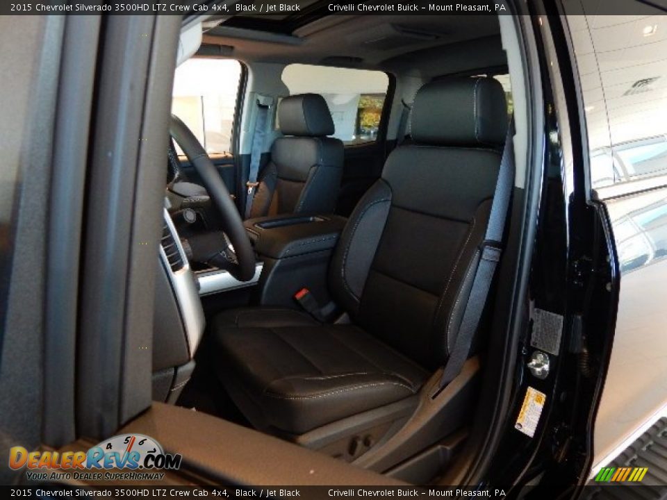 2015 Chevrolet Silverado 3500HD LTZ Crew Cab 4x4 Black / Jet Black Photo #12