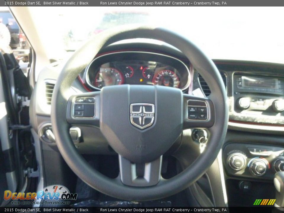 2015 Dodge Dart SE Billet Silver Metallic / Black Photo #19