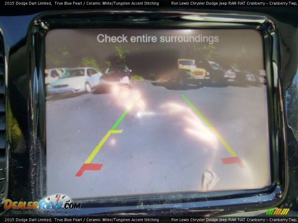 2015 Dodge Dart Limited True Blue Pearl / Ceramic White/Tungsten Accent Stitching Photo #17