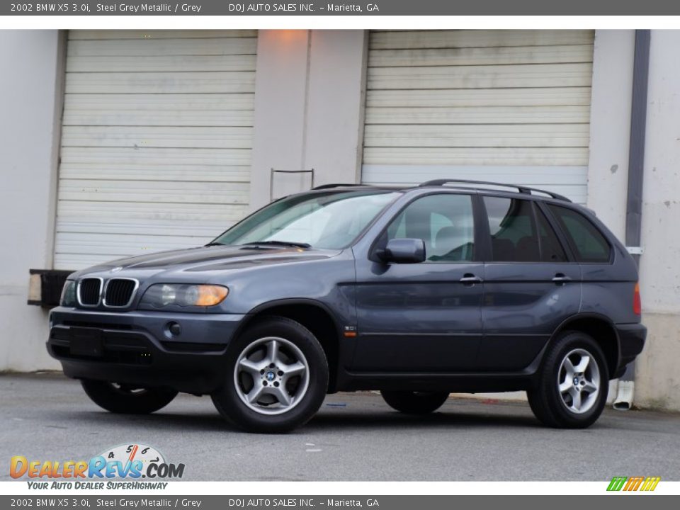 2002 BMW X5 3.0i Steel Grey Metallic / Grey Photo #2