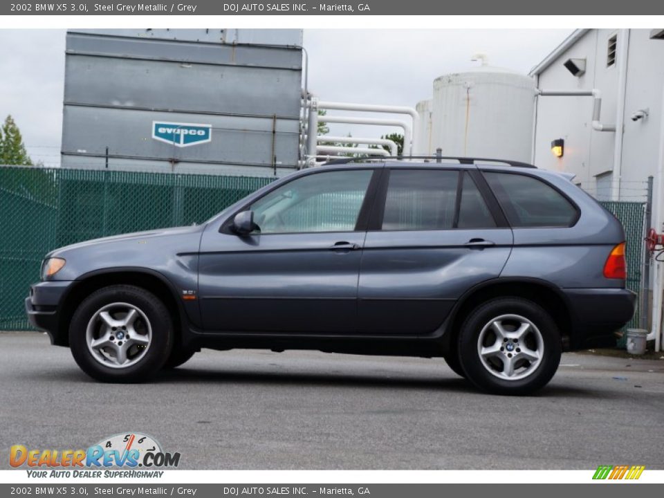 2002 BMW X5 3.0i Steel Grey Metallic / Grey Photo #3