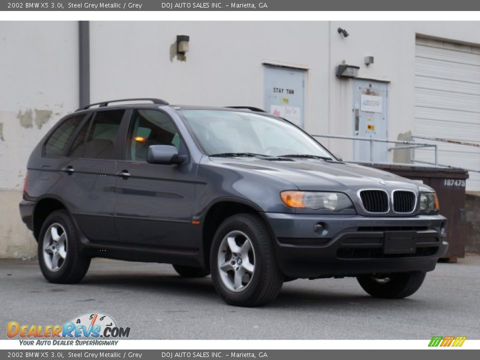 2002 BMW X5 3.0i Steel Grey Metallic / Grey Photo #4