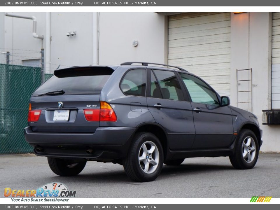 2002 BMW X5 3.0i Steel Grey Metallic / Grey Photo #7