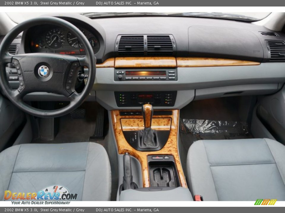 2002 BMW X5 3.0i Steel Grey Metallic / Grey Photo #8