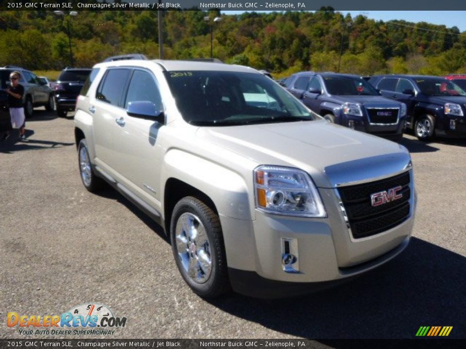 2015 GMC Terrain SLE Champagne Silver Metallic / Jet Black Photo #3