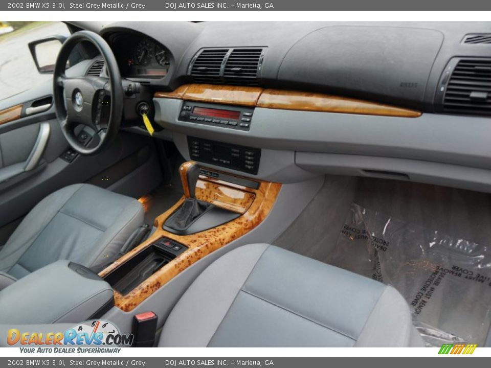2002 BMW X5 3.0i Steel Grey Metallic / Grey Photo #13