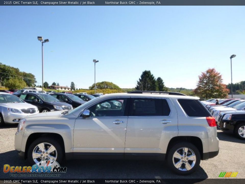 2015 GMC Terrain SLE Champagne Silver Metallic / Jet Black Photo #8