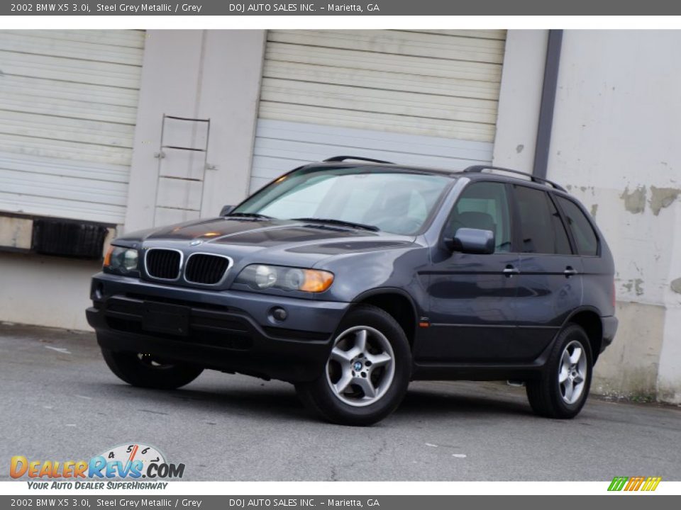 2002 BMW X5 3.0i Steel Grey Metallic / Grey Photo #21