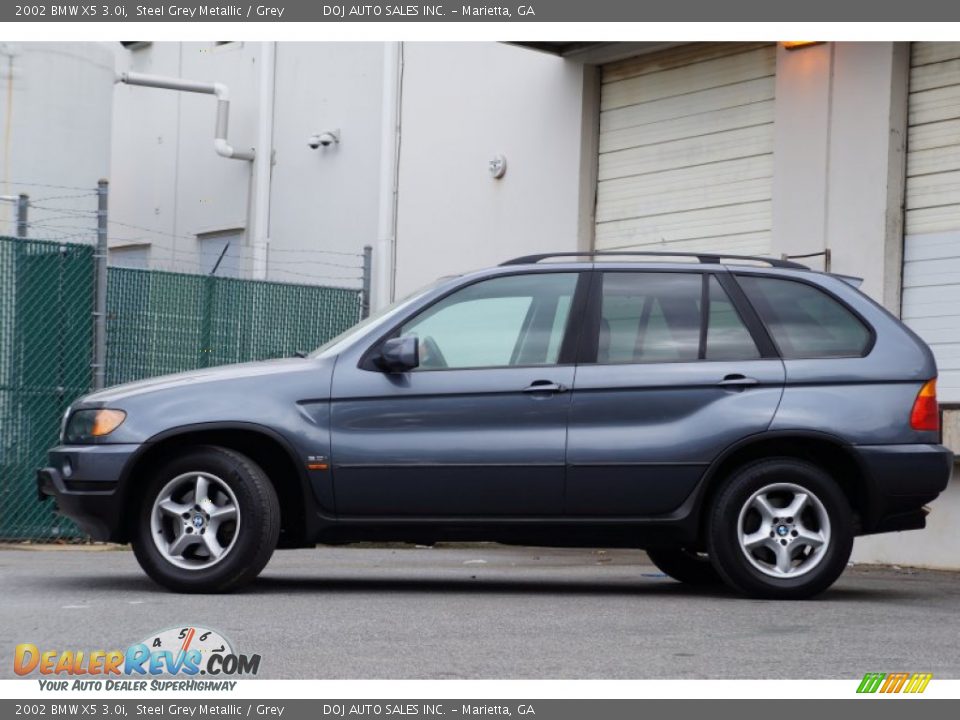 2002 BMW X5 3.0i Steel Grey Metallic / Grey Photo #22