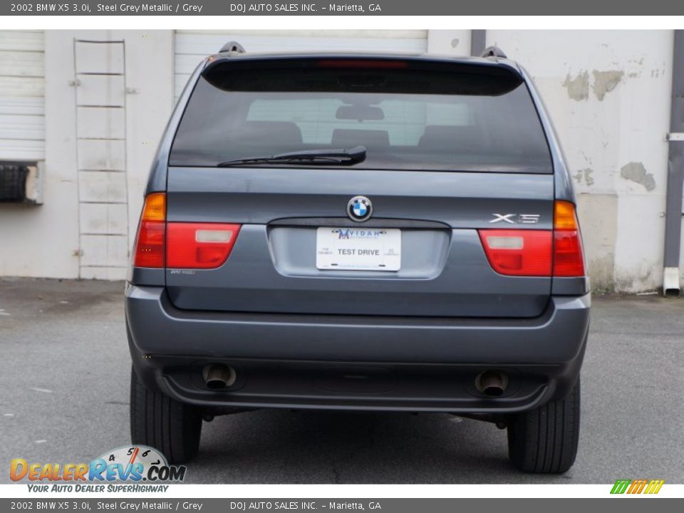 2002 BMW X5 3.0i Steel Grey Metallic / Grey Photo #25