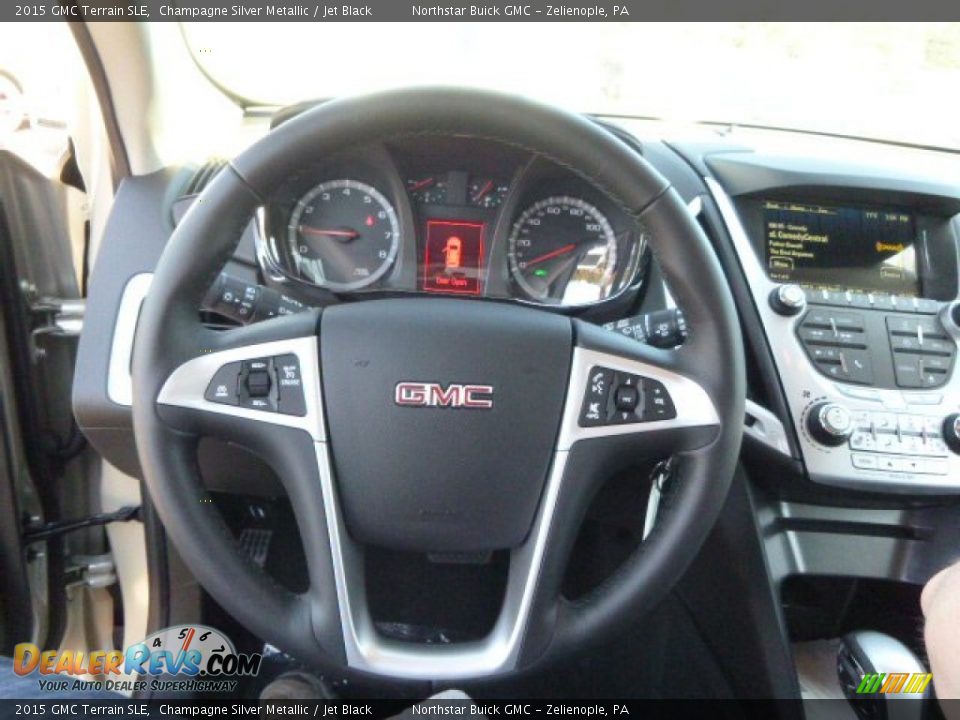 2015 GMC Terrain SLE Champagne Silver Metallic / Jet Black Photo #17