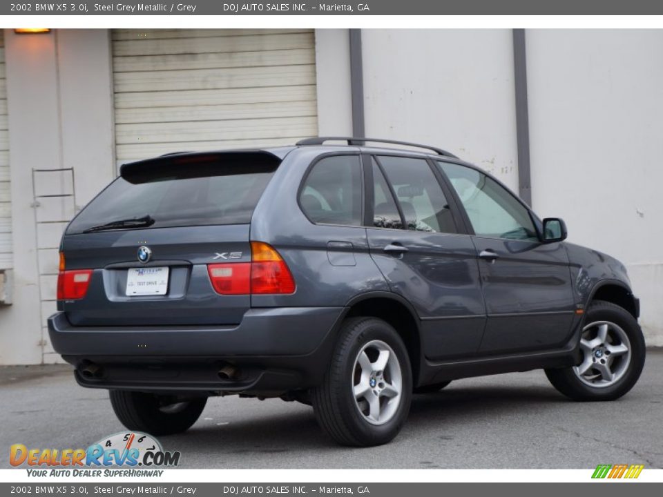 2002 BMW X5 3.0i Steel Grey Metallic / Grey Photo #28