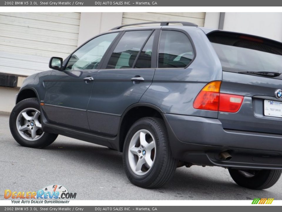 2002 BMW X5 3.0i Steel Grey Metallic / Grey Photo #29
