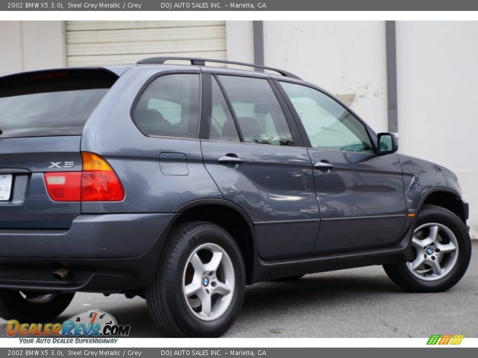 2002 BMW X5 3.0i Steel Grey Metallic / Grey Photo #30