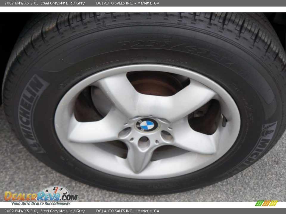 2002 BMW X5 3.0i Steel Grey Metallic / Grey Photo #31