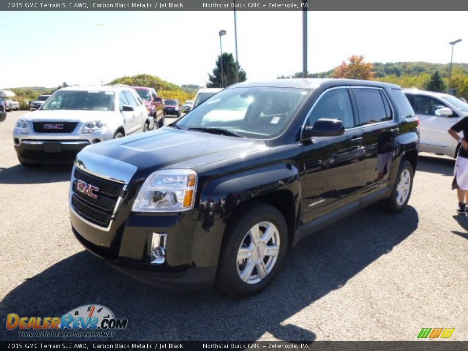 2015 GMC Terrain SLE AWD Carbon Black Metallic / Jet Black Photo #1