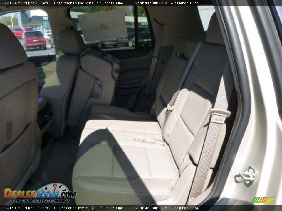 2015 GMC Yukon SLT 4WD Champagne Silver Metallic / Cocoa/Dune Photo #11